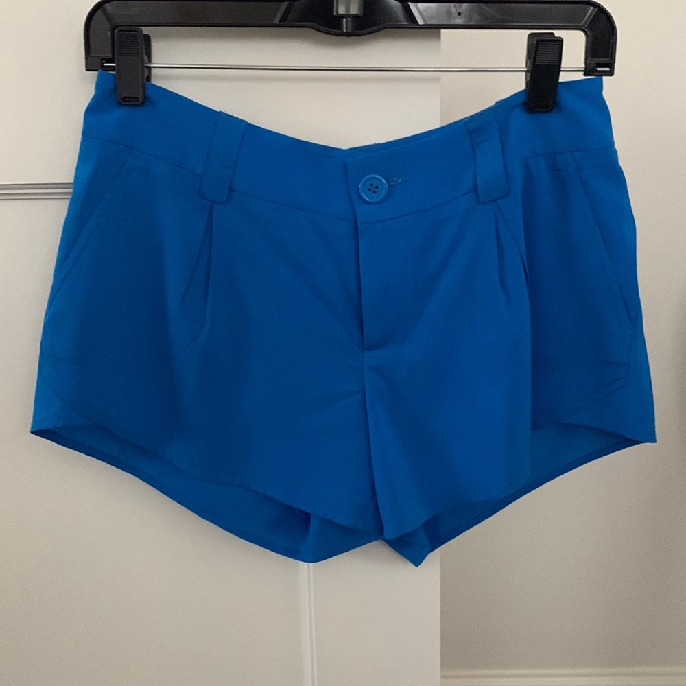 Alice and Olivia silk butterfly shorts